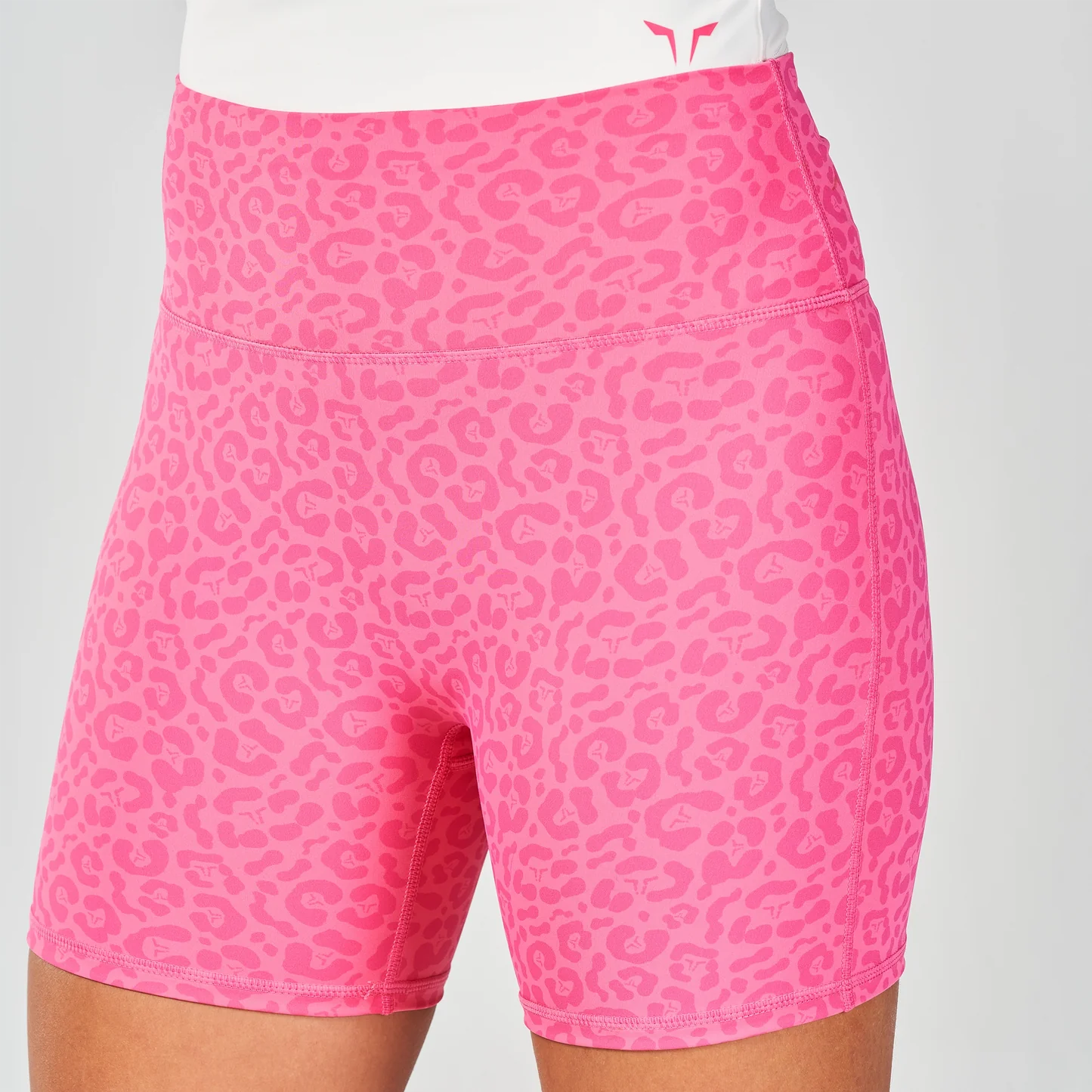 UNTAMED 5" BIKER SHORTS HOT PINK PRINT