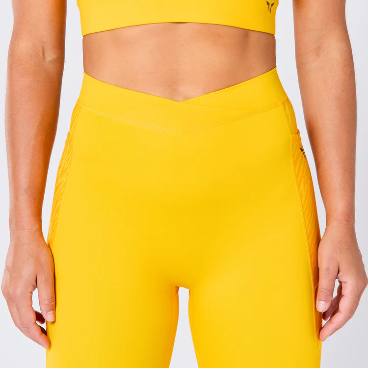 CROSSOVER LEGGINGS 27" SPECTRA YELLOW