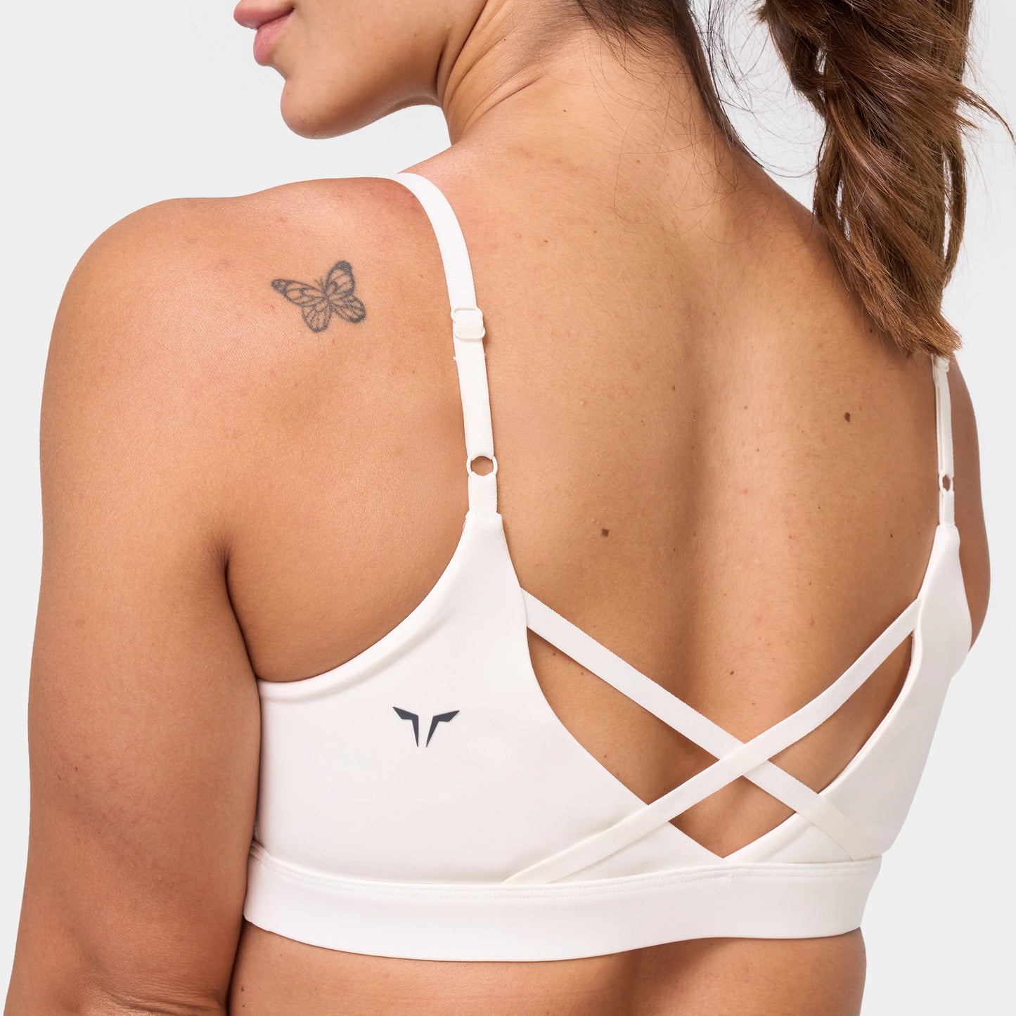 ESSENTIAL STRAPPY BRA - PEARL WHITE