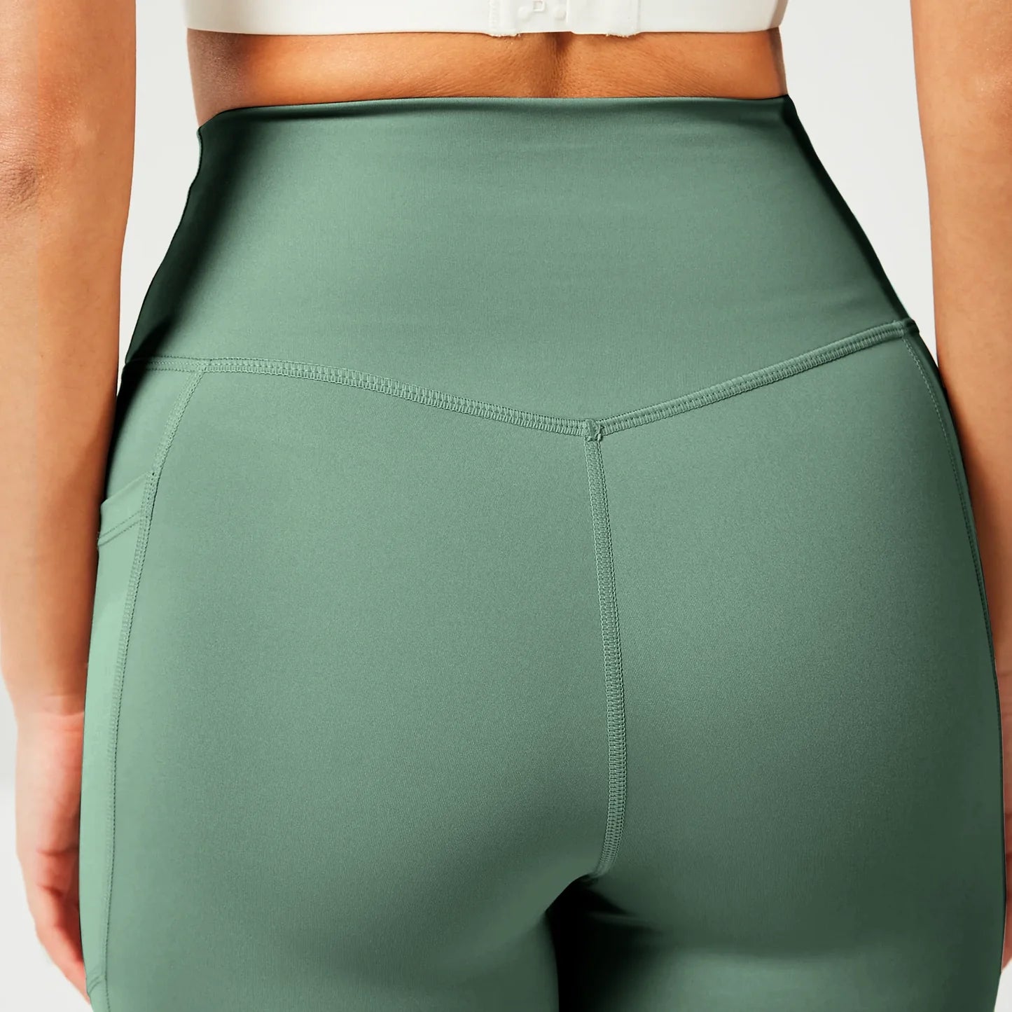 ESSENTIAL HIGH WAISTED LEGGINGS DARK FOREST