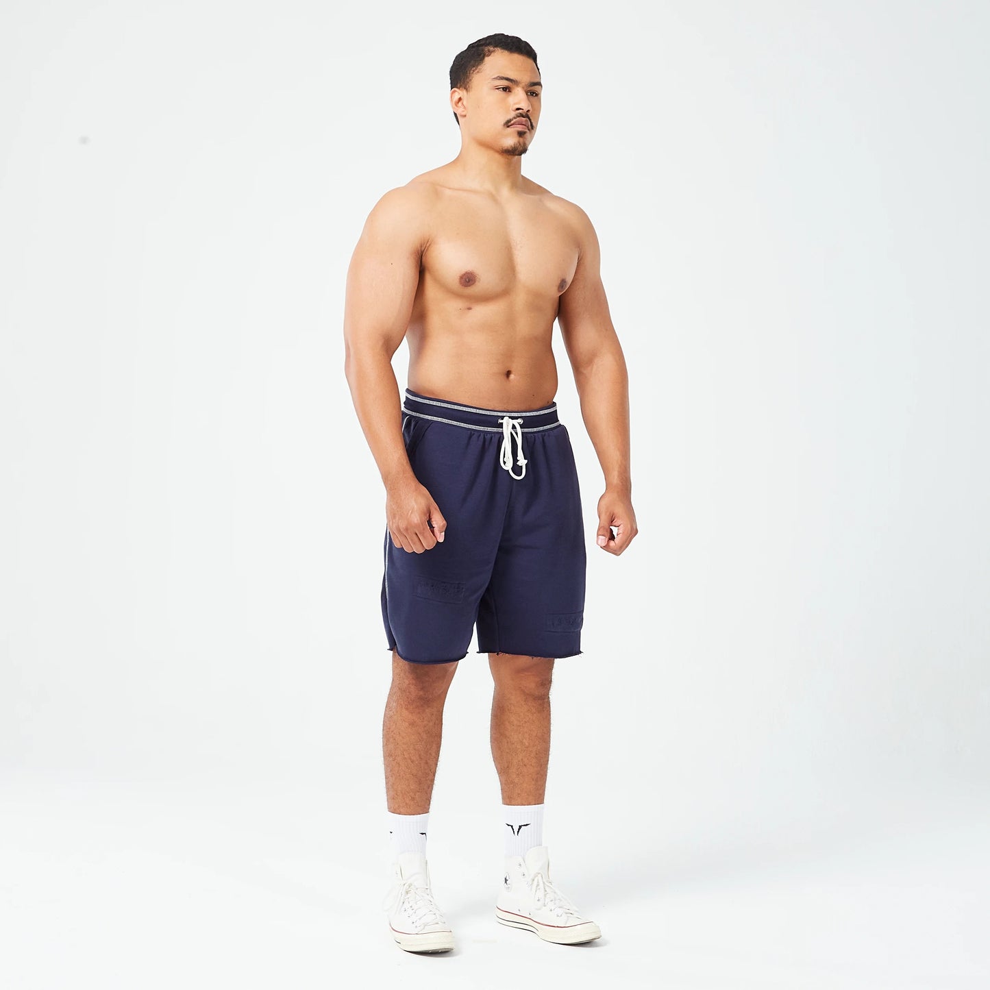 GOLDEN ERA RIPPED SHORTS NAVY
