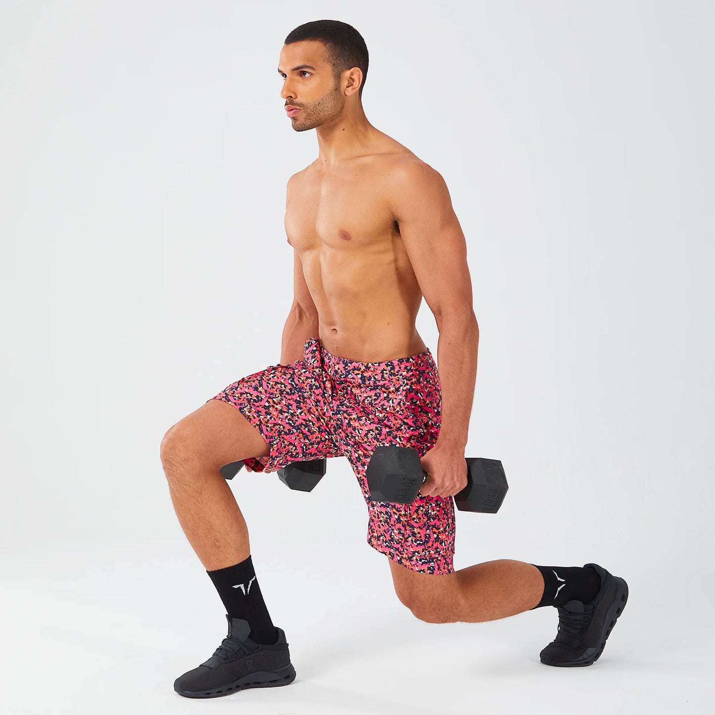 CODE UTILITY CARGO SHORTS - HOT PINK GLITCH CAMO