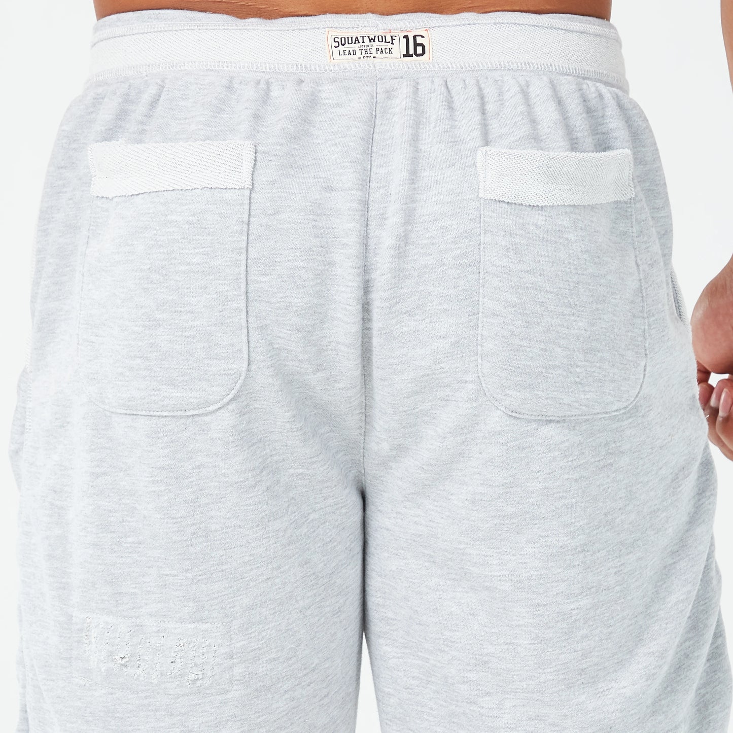 GOLDEN ERA RIPPED SHORTS LIGHT GREY MARL