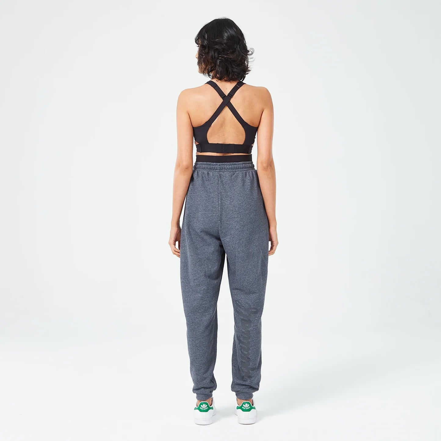 RETROGRADE CRISS CROSS BRA TOP BLACK