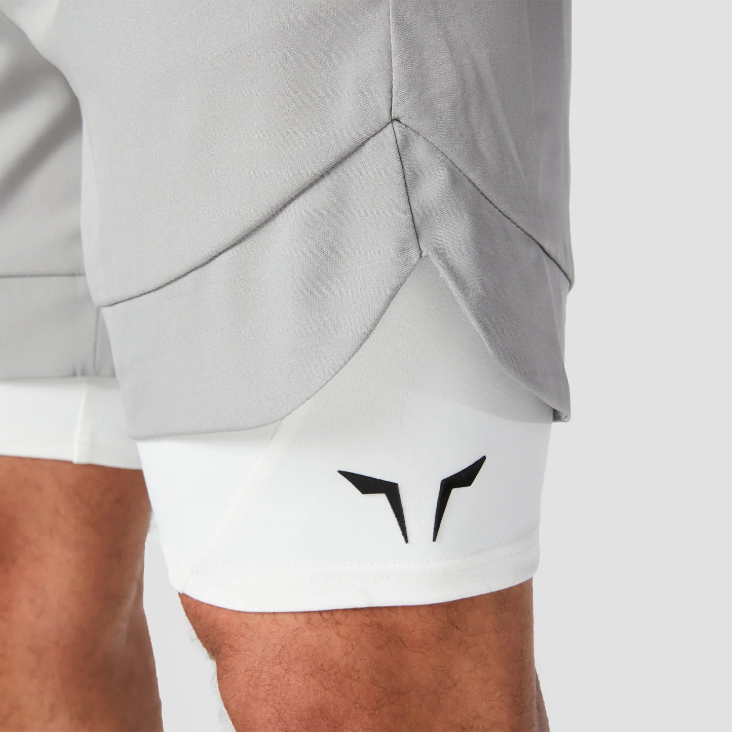LIMITLESS 2IN1 SHORTS LIGHT GREY