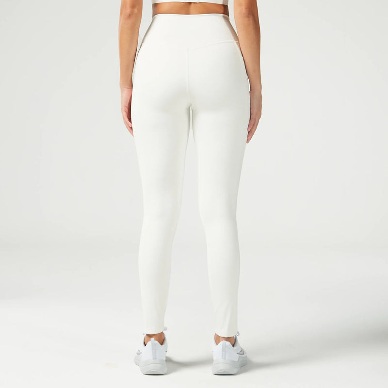 ESSENTIAL ACT DOUBLE LAYERED LEGGINGS 27" 2.0 - PEARL WHITE