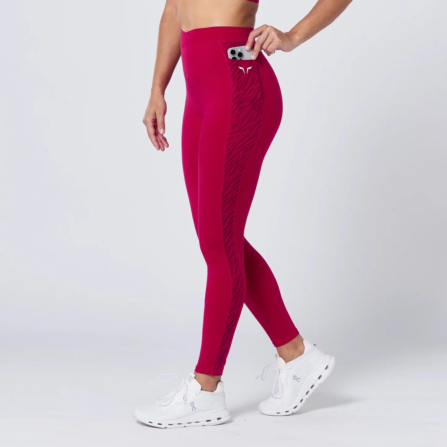 CROSSOVER LEGGINGS 27" CERISE