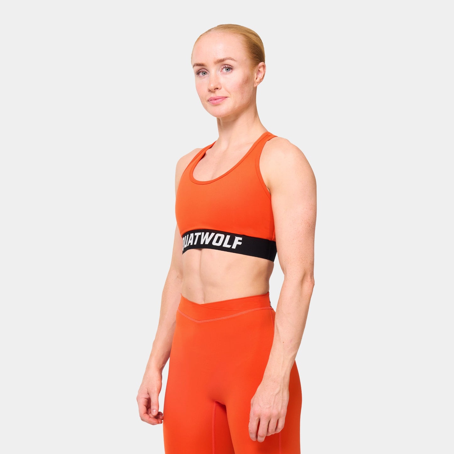 WORDMARK RACER BACK BRA - ORANGE.COM