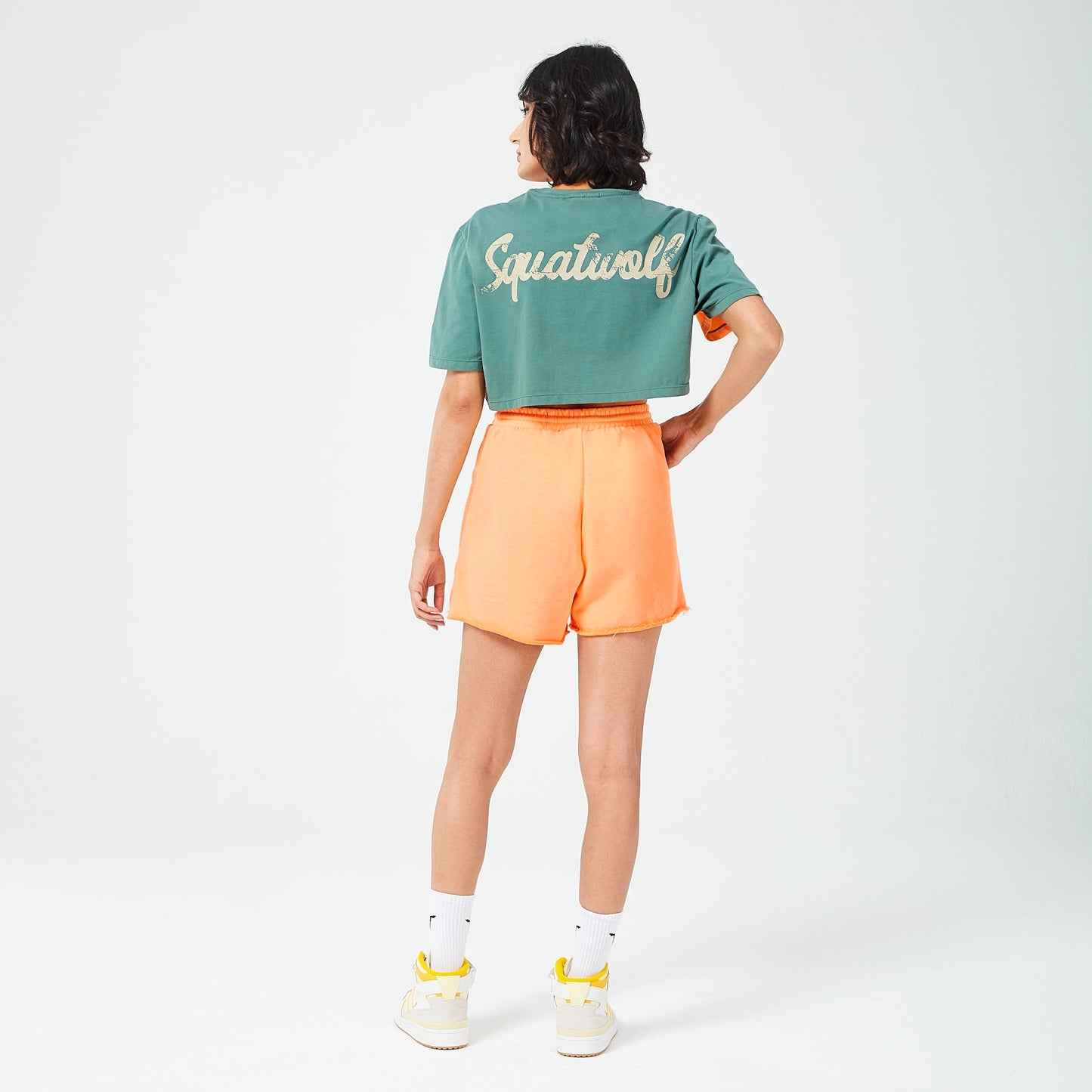 RETROGRADE PLUSH 3" SHORTS ORANGE CHIFFON MARL
