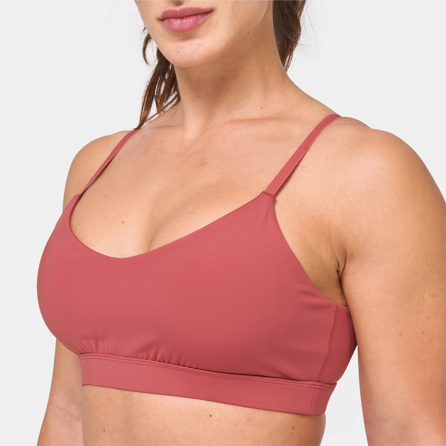 ESSENTIAL STRAPPY BRA - MARSALA