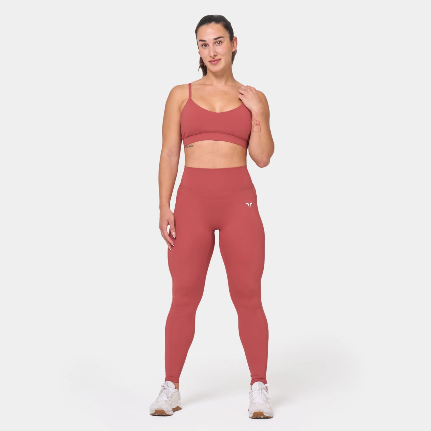 ESSENTIAL STRAPPY BRA - MARSALA