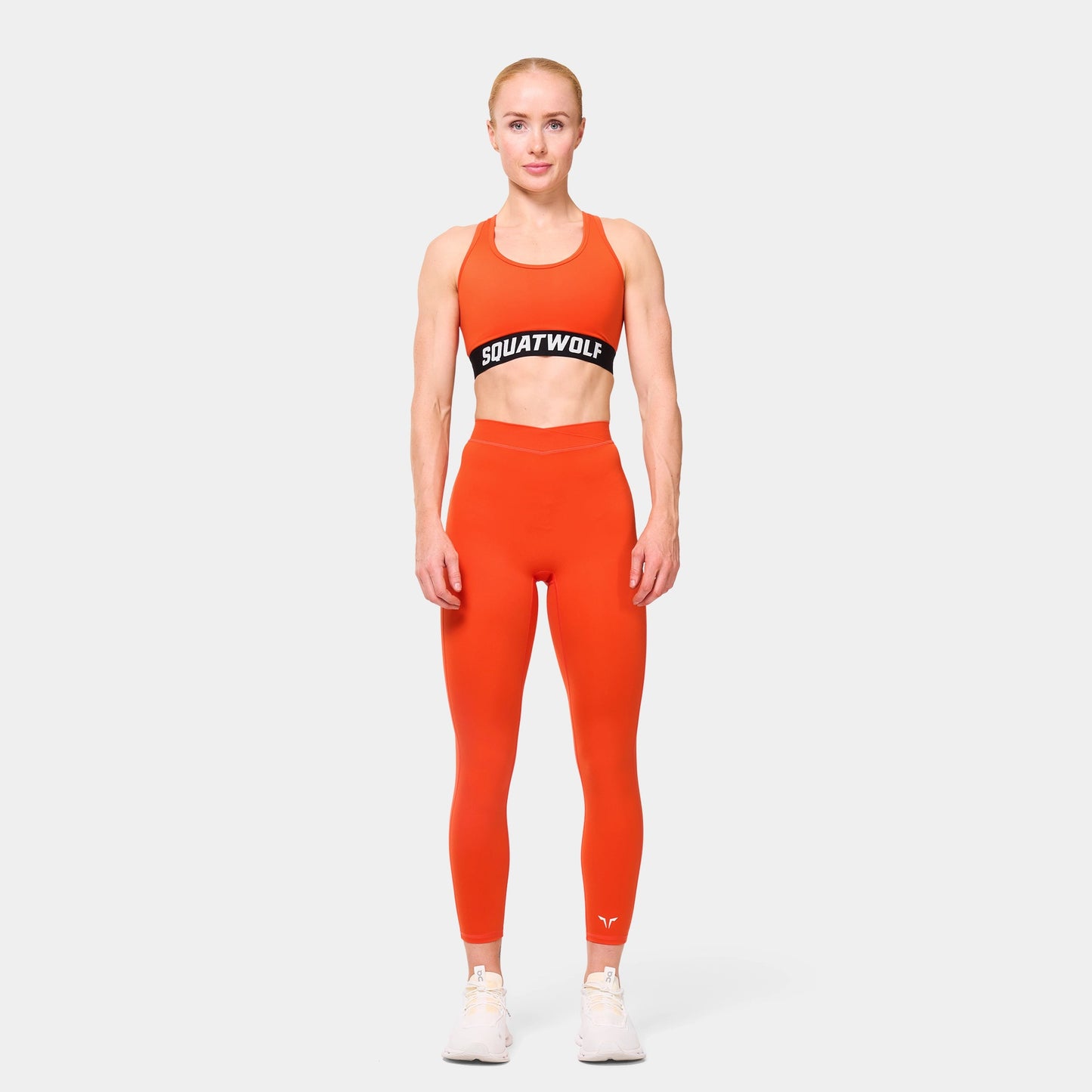 WORDMARK RACER BACK BRA - ORANGE.COM