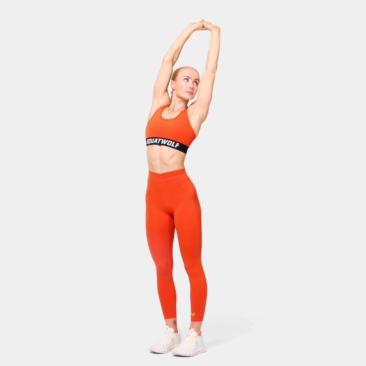 WORDMARK RACER BACK BRA - ORANGE.COM