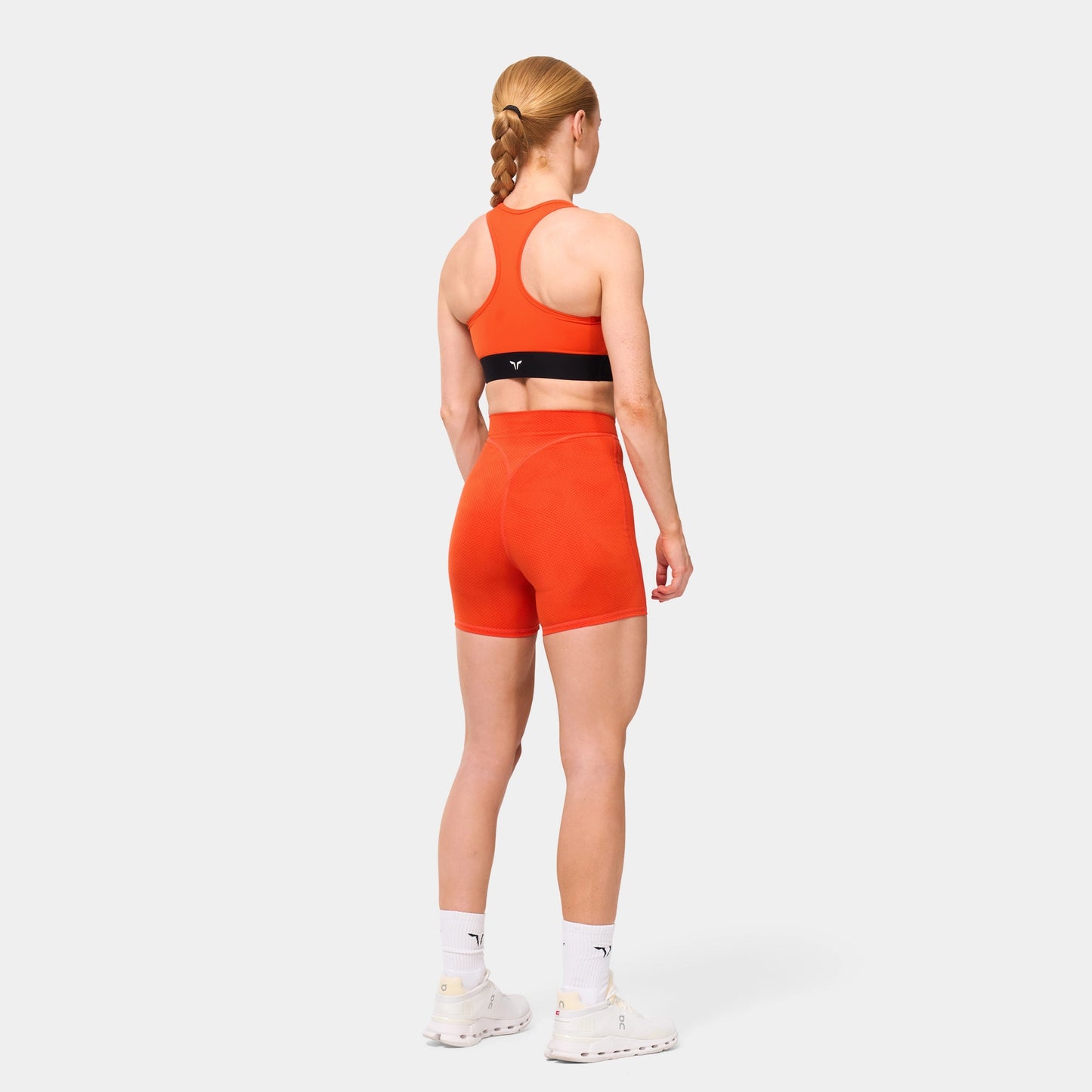 5" WRAP WAIST SHORTS - ORANGE.COM & POINCIANA PRINT