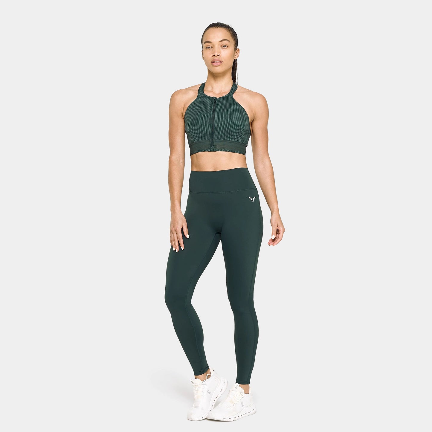 UNTAMED ZIP UP BRA - PINE GROVE & SCARAB PRINT