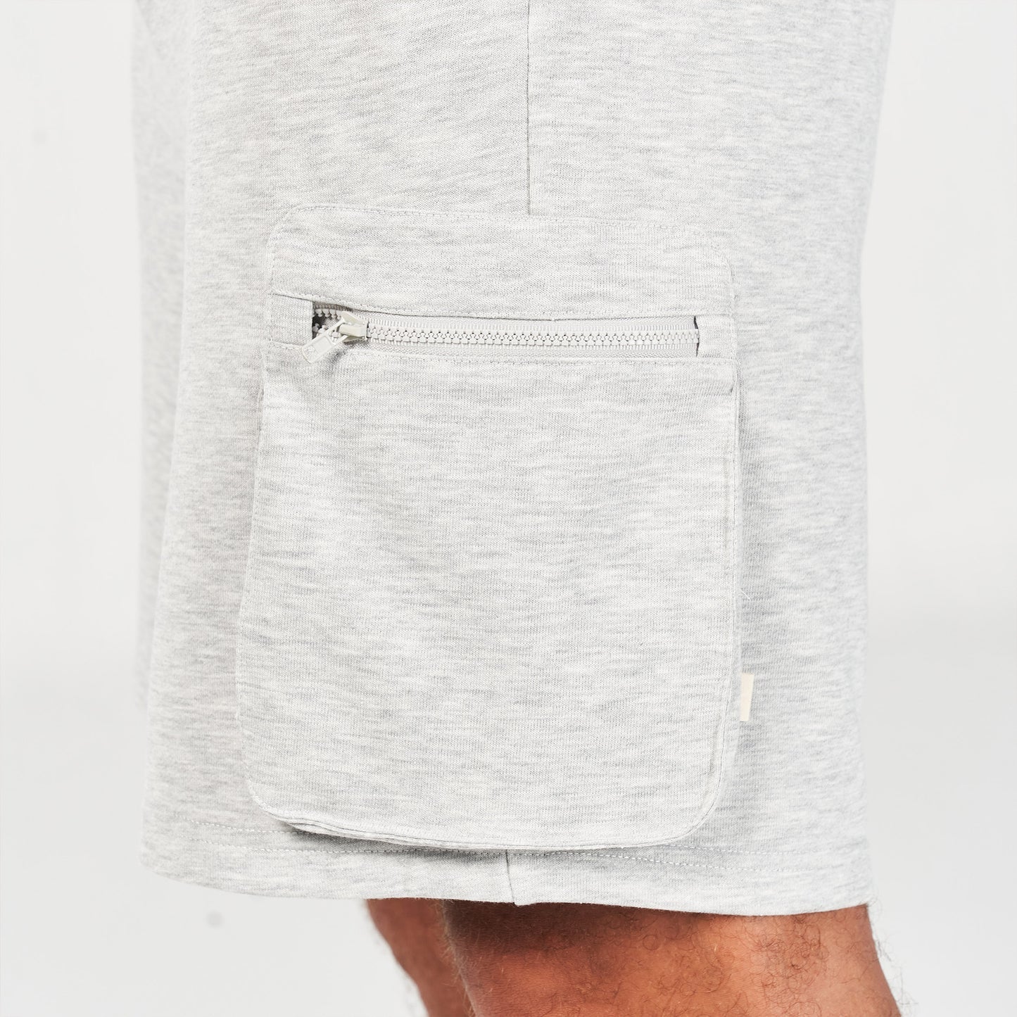 GOLDEN ERA NEW GEN JOGGER SHORTS LIGHT GREY MARL