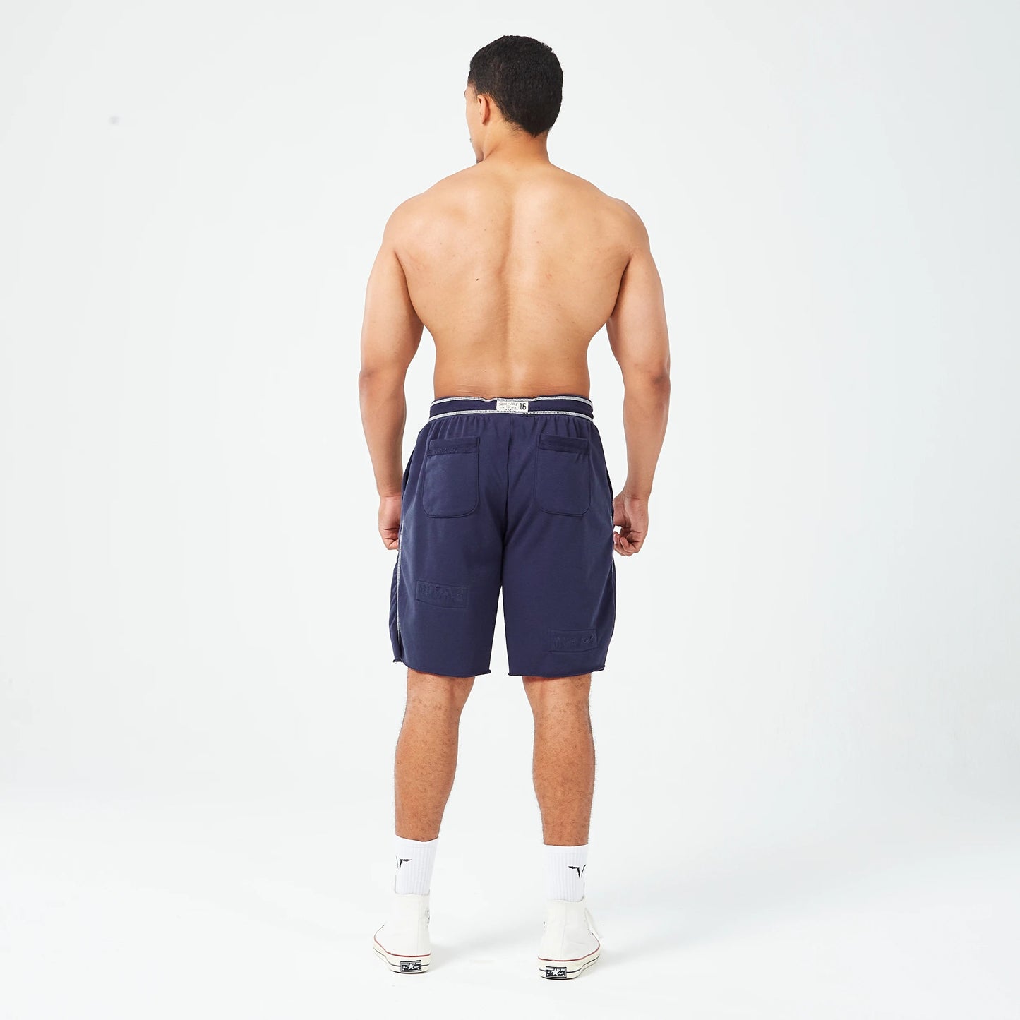 GOLDEN ERA RIPPED SHORTS NAVY