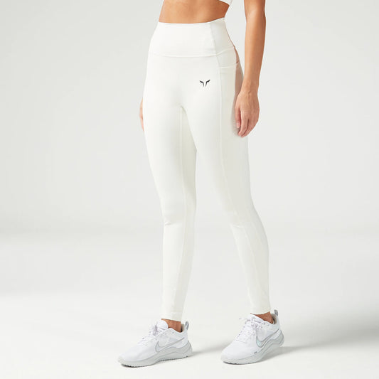 ESSENTIAL ACT DOUBLE LAYERED LEGGINGS 27" 2.0 - PEARL WHITE