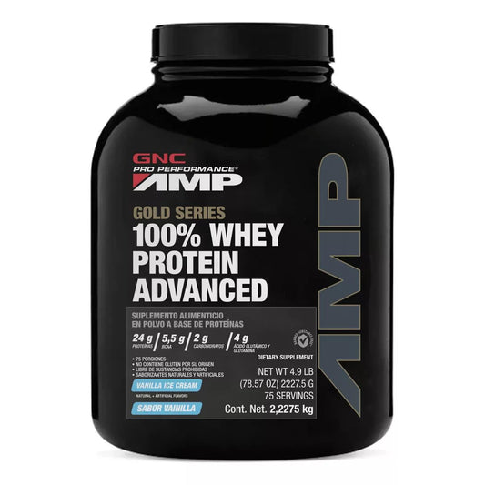 AMP GOLD SERIES 100% WHEY PROTEIN ADVANCED - GNC PRO PERFORMANCE
