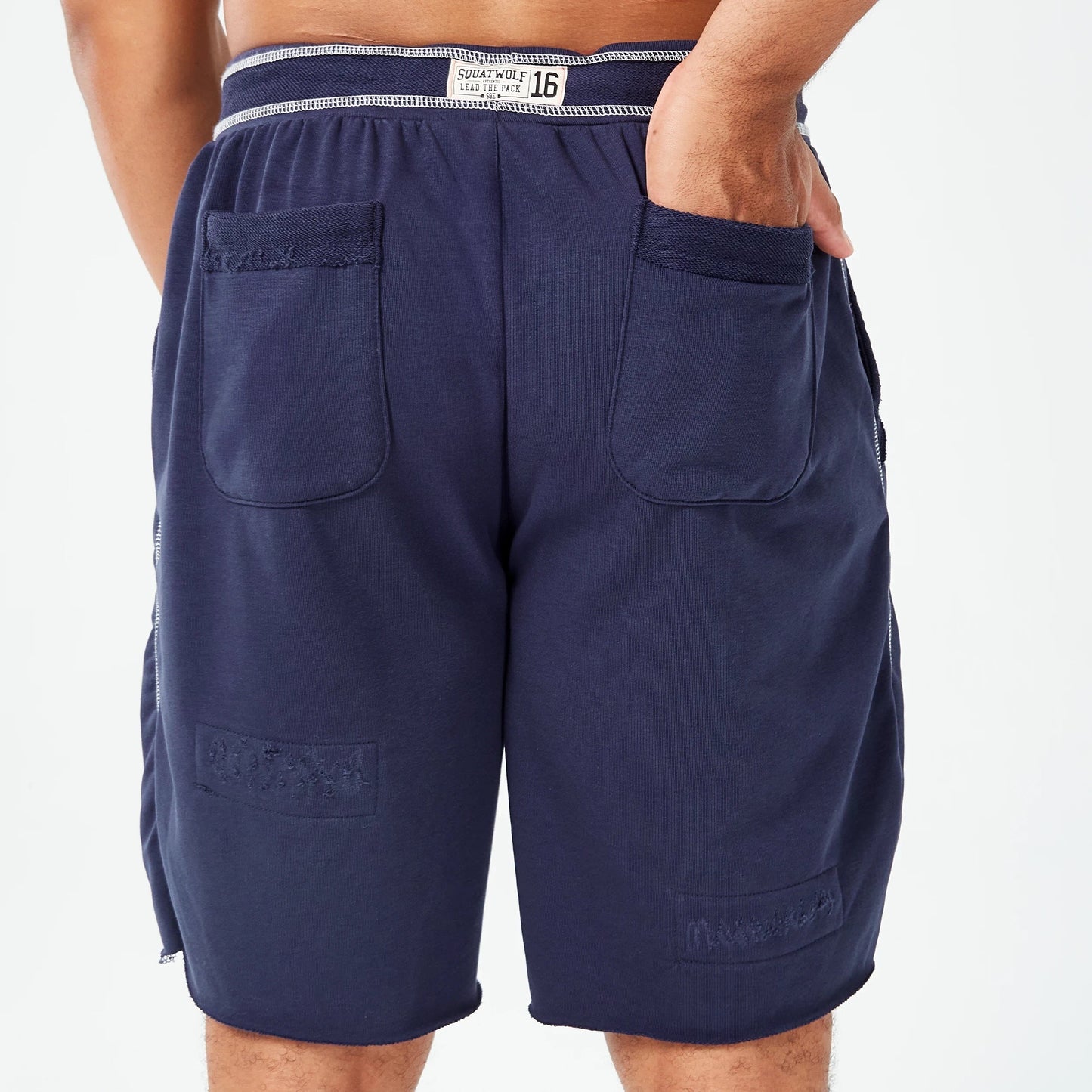 GOLDEN ERA RIPPED SHORTS NAVY