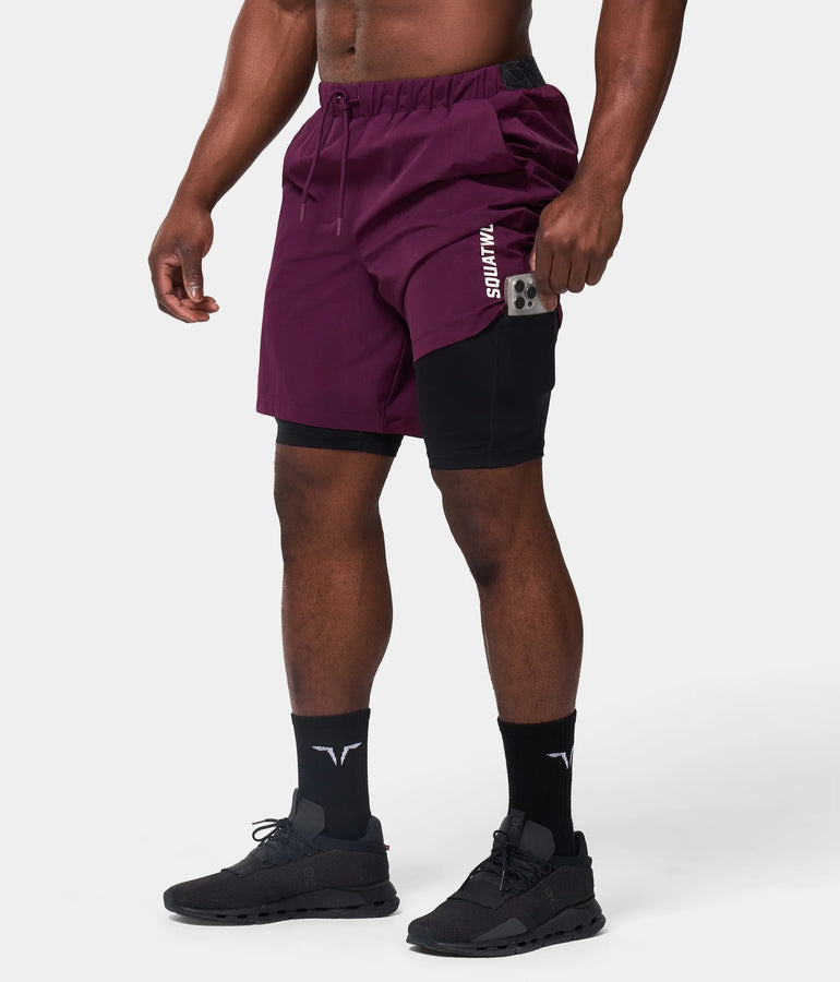 CORE 7'' PROTECH 2-IN-1 SHORTS - PICKLED BEET