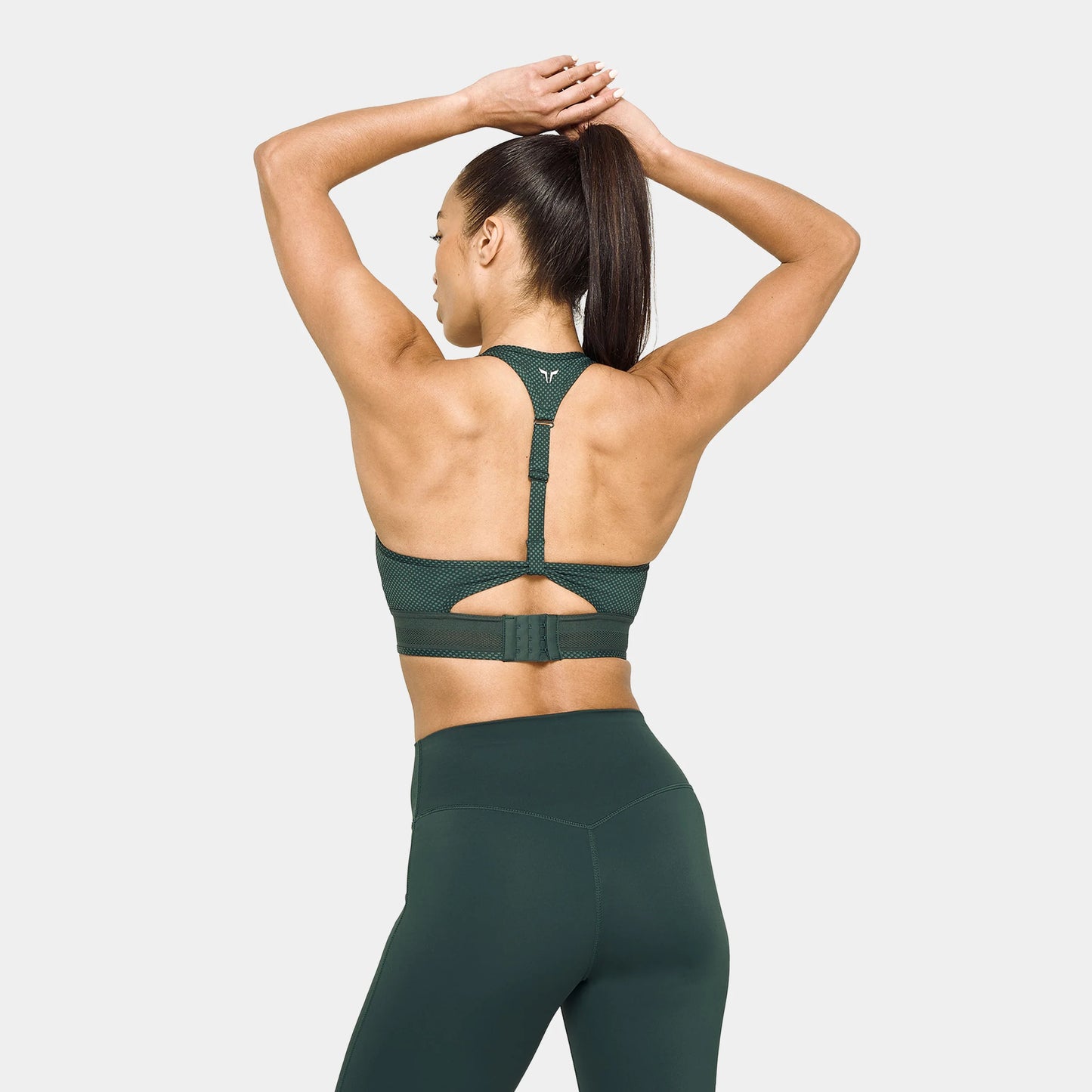 UNTAMED ZIP UP BRA - PINE GROVE & SCARAB PRINT
