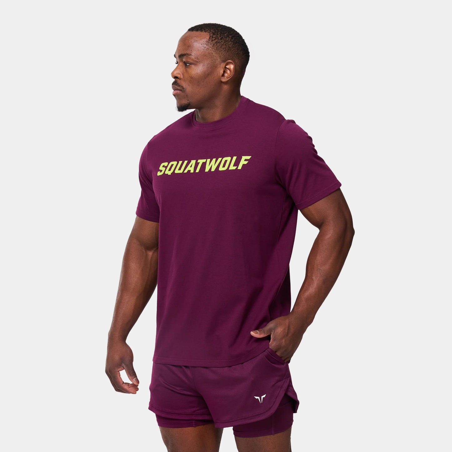 WORDMARK REGULAR GYM TEE - PICKLED BEET