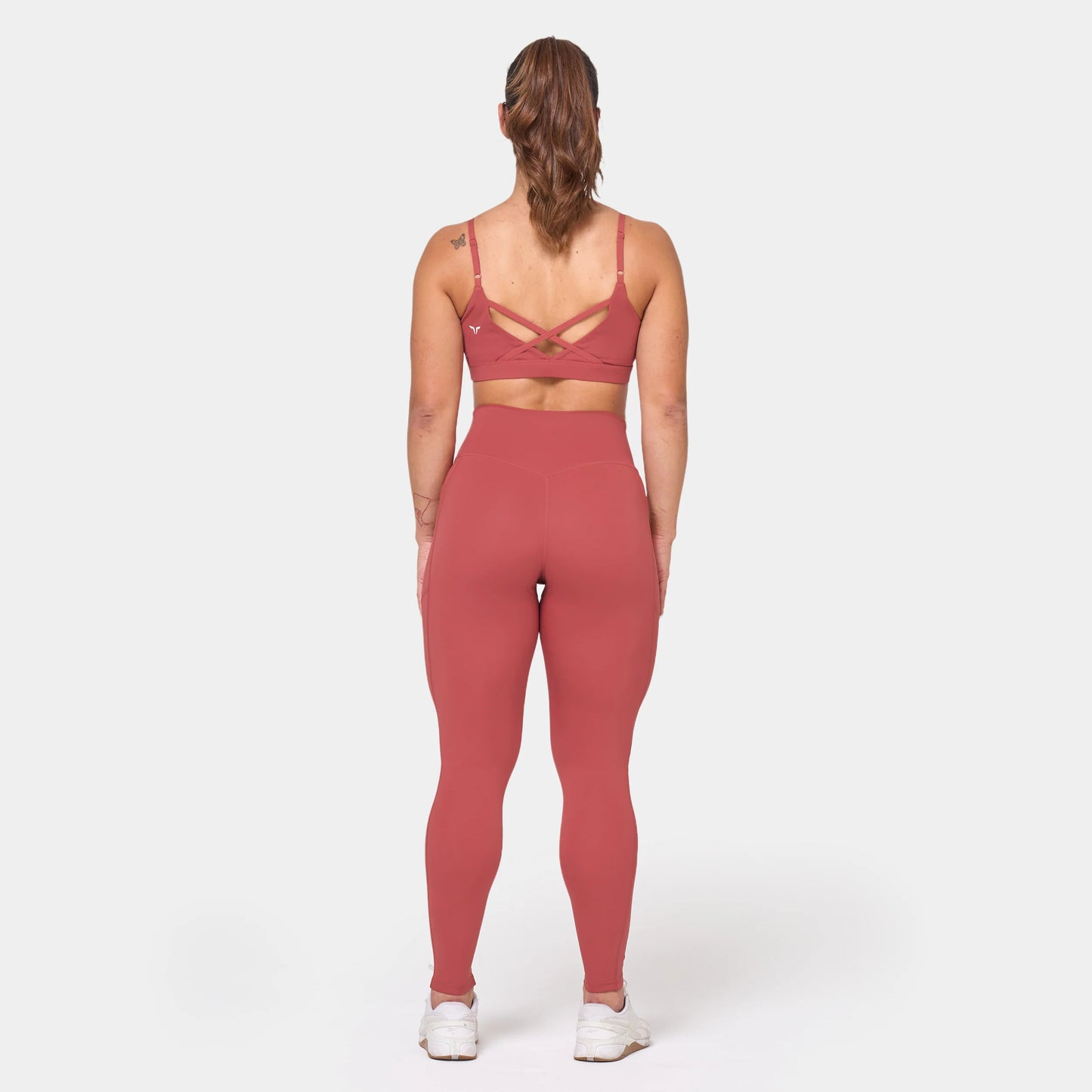 ESSENTIAL STRAPPY BRA - MARSALA