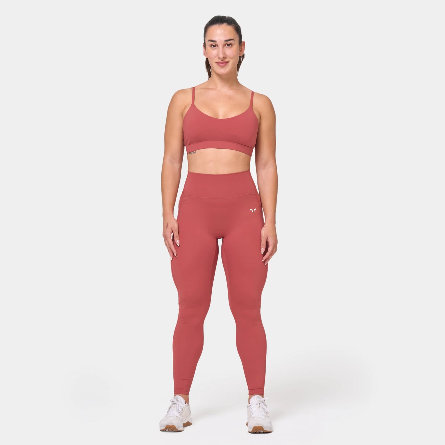 ESSENTIAL STRAPPY BRA - MARSALA