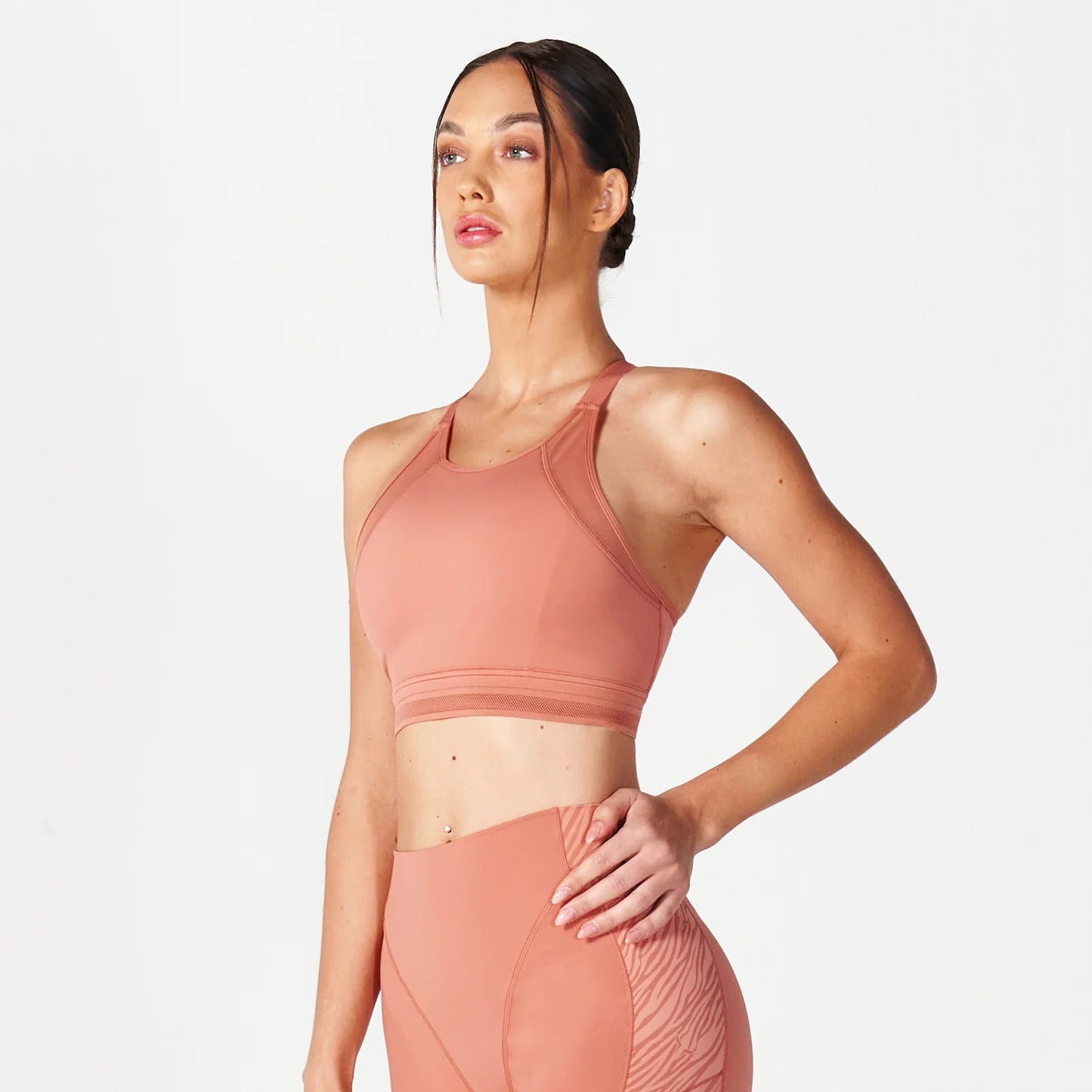 CORE HIGH SUPPORT Y BACK BRA LIGHT MAHOGANY