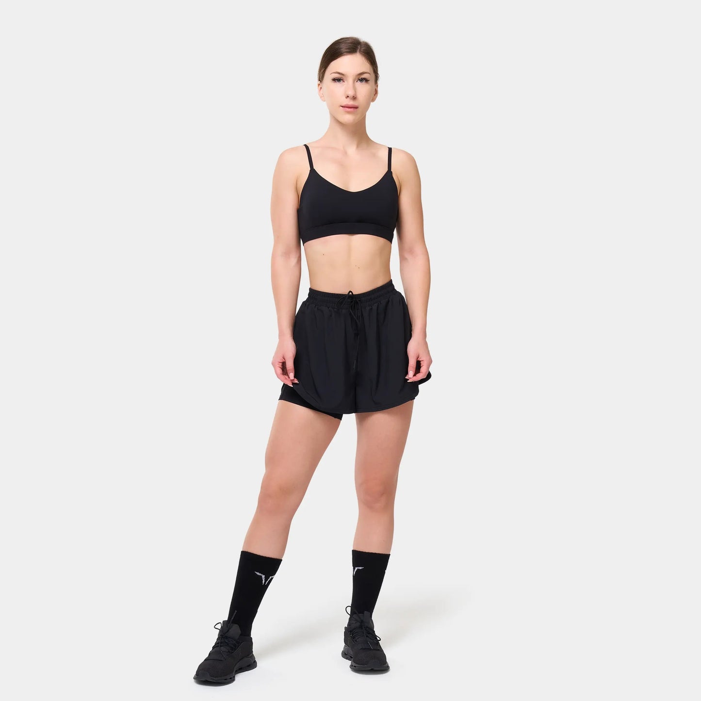 ESSENTIAL STRAPPY BRA - BLACK