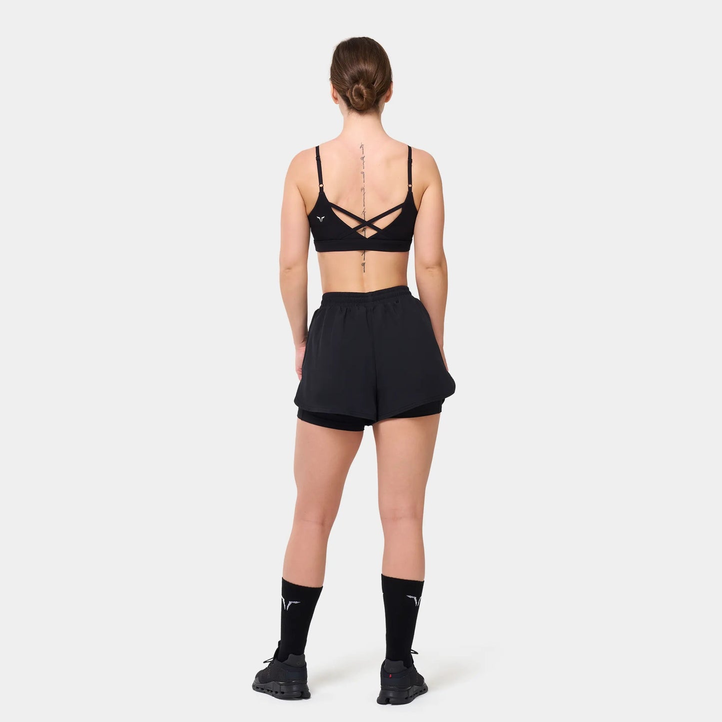 ESSENTIAL STRAPPY BRA - BLACK