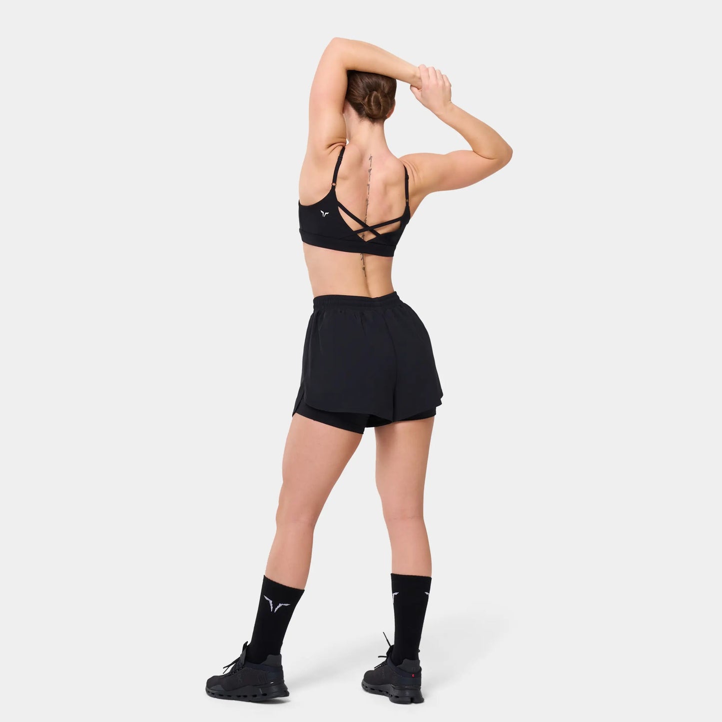 ESSENTIAL STRAPPY BRA - BLACK