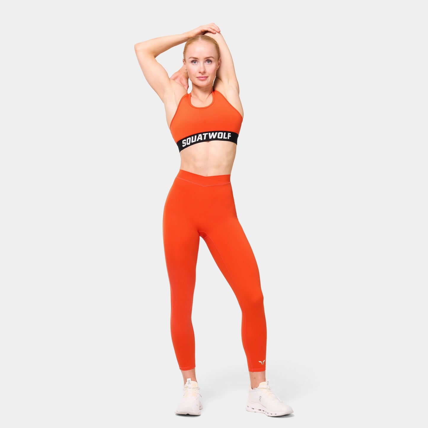 WORDMARK RACER BACK BRA - ORANGE.COM