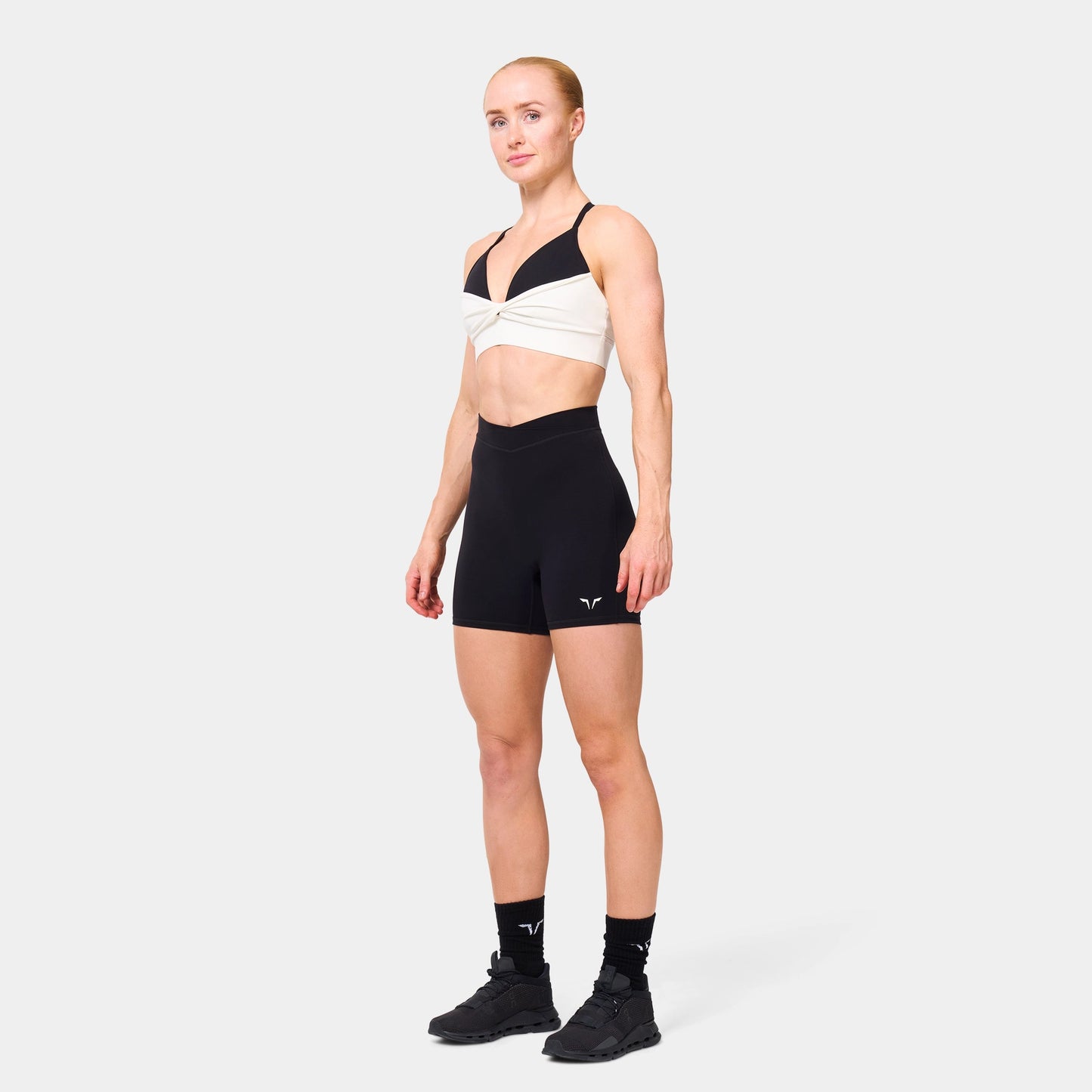 5" WRAP WAIST SHORTS - BLACK